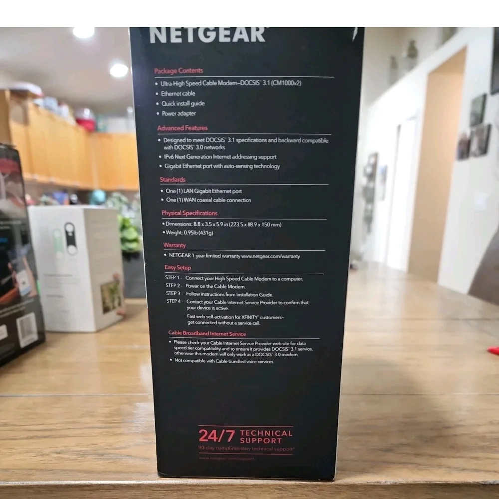 NETGEAR Black High-Speed Cable Modem